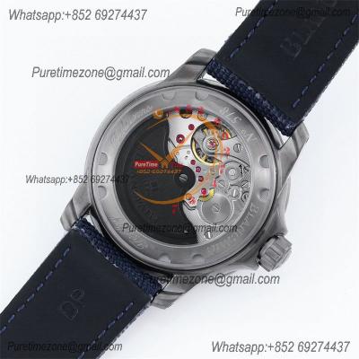 Fifty Fathoms Automatique 5015 M9015 Automatic Mens Watch Best Edition TWF 45mm Titanium Blue Dial Leather CHS