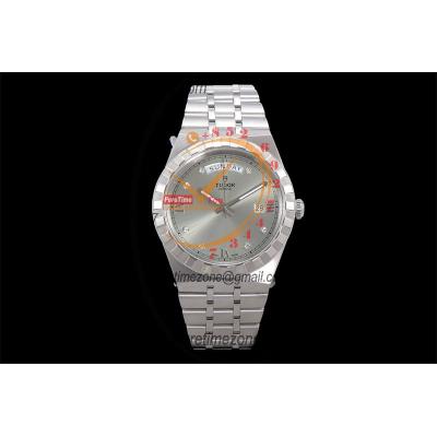 Royal M28600 A2834 Automatic Mens Watch Best Edition V7F 41mm Silver Diamonds Dial Stainless Steel Bracelet CHS