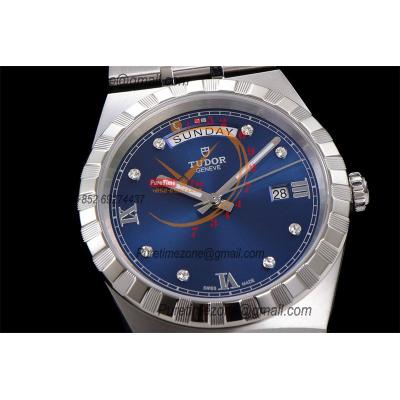 Royal M28600 A2834 Automatic Mens Watch Best Edition V7F 41mm Blue Diamonds Dial Stainless Steel Bracelet CHS