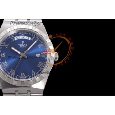 Royal M28600 A2834 Automatic Mens Watch Best Edition V7F 41mm Blue Roman Dial Stainless Steel Bracelet CHS