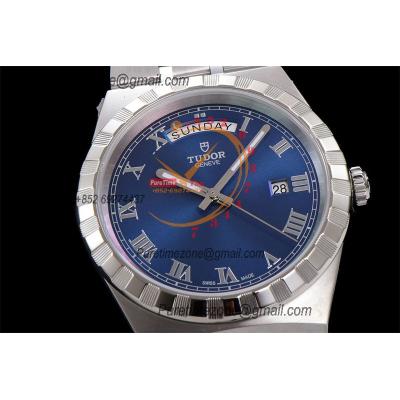 Royal M28600 A2834 Automatic Mens Watch Best Edition V7F 41mm Blue Roman Dial Stainless Steel Bracelet CHS