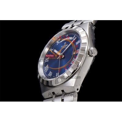 Royal M28600 A2834 Automatic Mens Watch Best Edition V7F 41mm Blue Roman Dial Stainless Steel Bracelet CHS