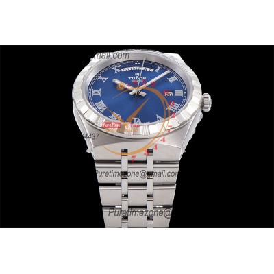 Royal M28600 A2834 Automatic Mens Watch Best Edition V7F 41mm Blue Roman Dial Stainless Steel Bracelet CHS