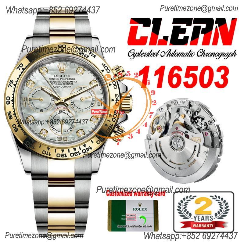 Daytona 116503 SA4130 Automatic Chronograph Mens Watch Best Edition CLEAN  V3 YG MOP Dial 904L SS Bracelet CHS