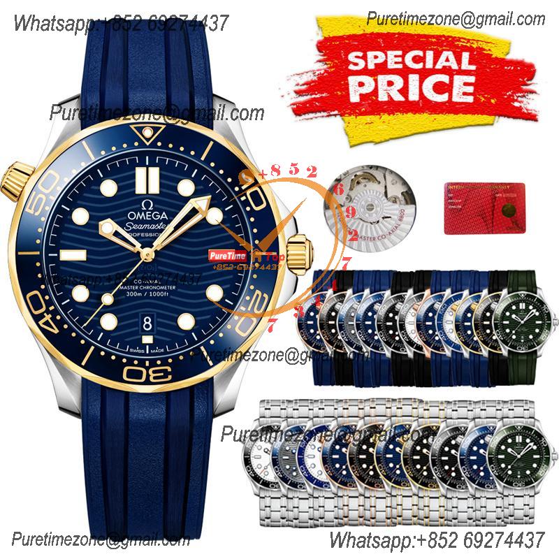 Special Prices Seamaster Diver 300M A21J Automatic Mens Watch 42 YG Ceramics Bezel Blue Dial Rubber Strap CHS