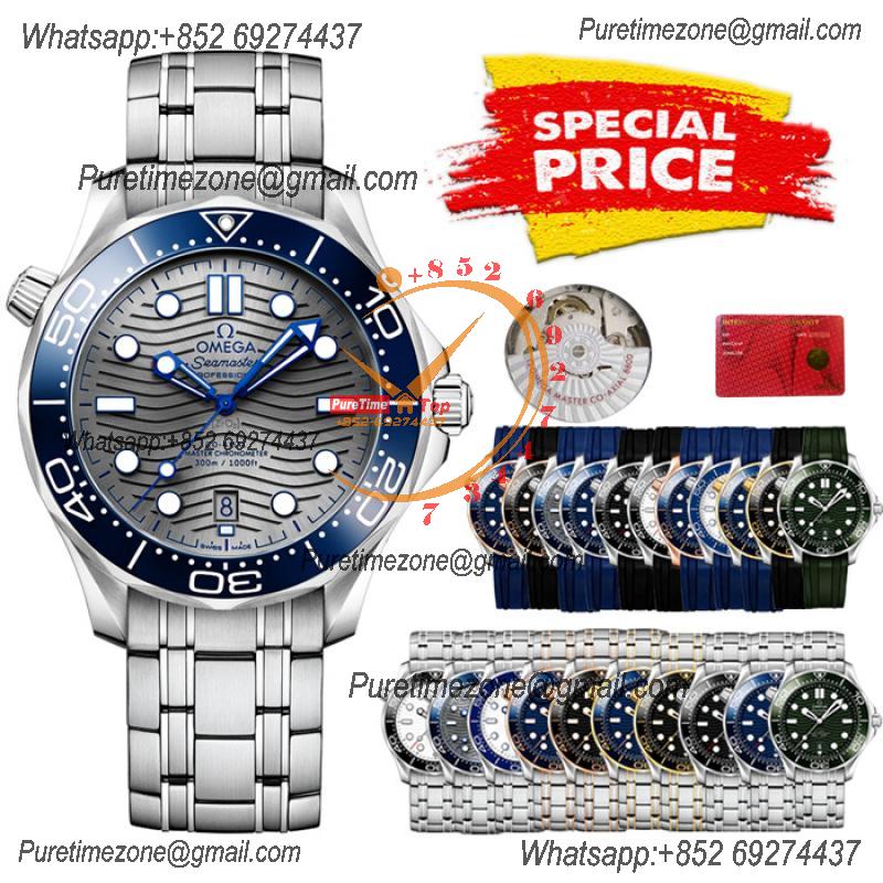 Special Prices Seamaster Diver 300M A21J Automatic Mens Watch 42 Ceramics Bezel Gray Dial Stainless Steel Bracelet CHS