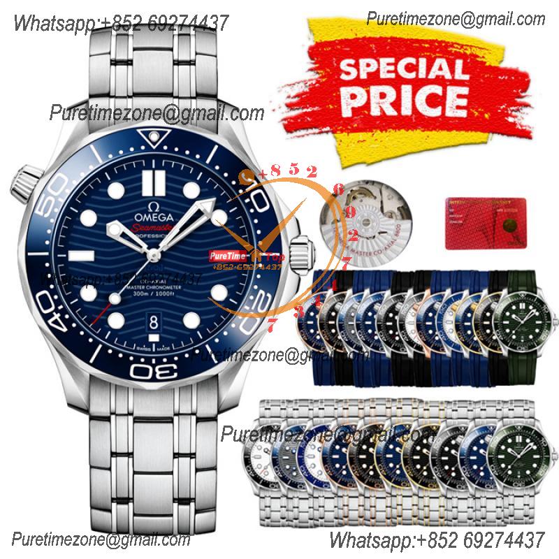 Special Prices Seamaster Diver 300M A21J Automatic Mens Watch 42 Ceramics Bezel Blue Dial Stainless Steel Bracelet CHS