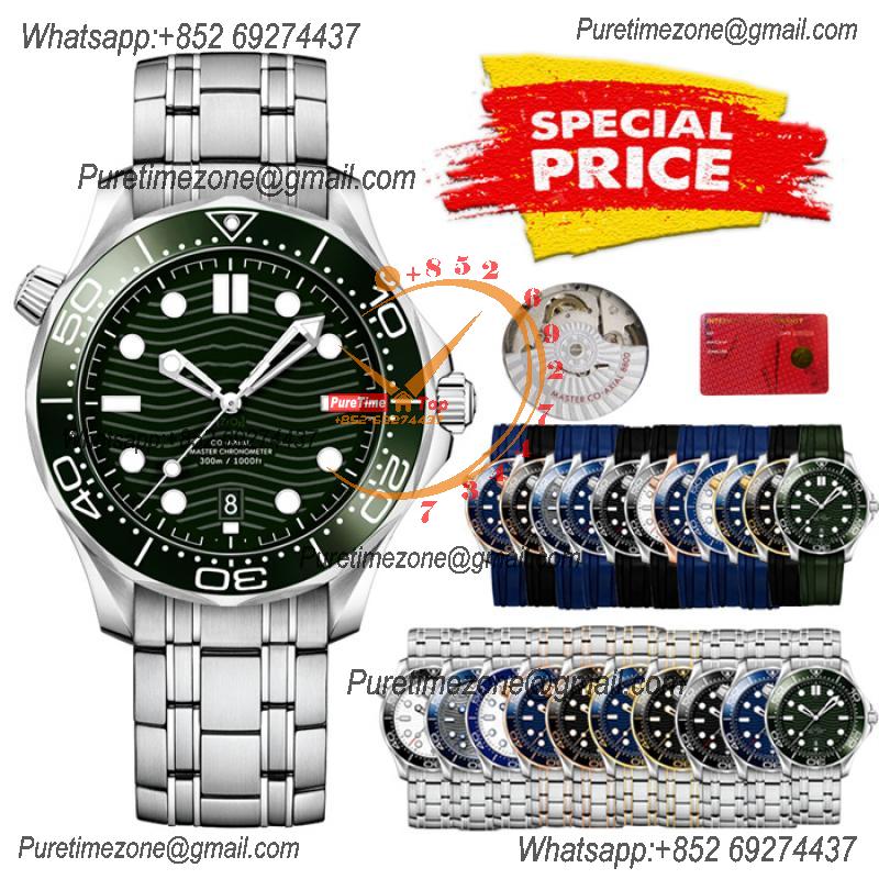 Special Prices Seamaster Diver 300M A21J Automatic Mens Watch 42 Ceramics Bezel Green Dial Stainless Steel Bracelet CHS