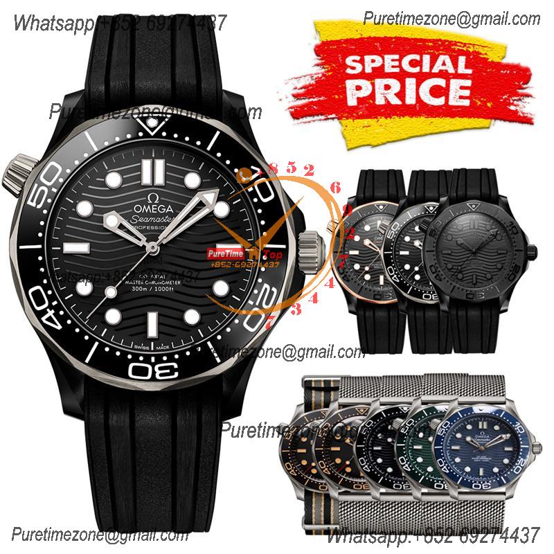 Special Prices Seamaster Diver 300M A21J Automatic Mens Watch 42 SS Ceramics Bezel Black Dial Rubber Strap CHS