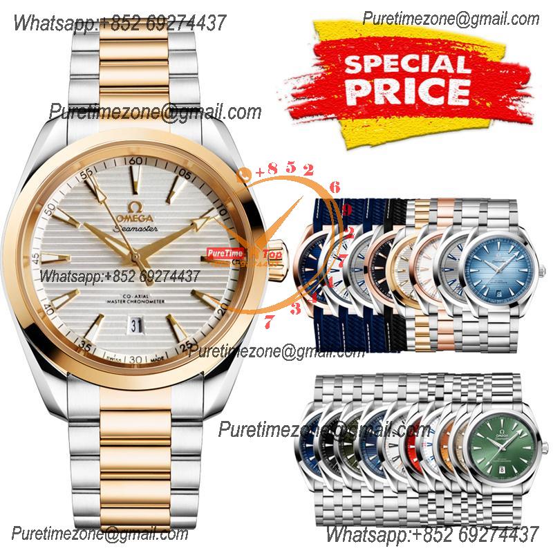 Special Prices Aqua Terra 150M A21J Automatic Mens Watch 41 YG Silver Dial Stainless Steel Bracelet  CHS