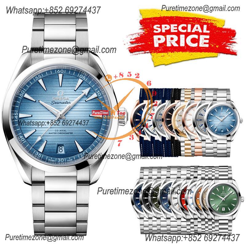 Special Prices Aqua Terra 150M A21J Automatic Mens Watch 41 Ice Blue Dial Stainless Steel Bracelet  CHS