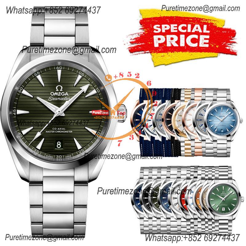 Special Prices Aqua Terra 150M A21J Automatic Mens Watch 41 Green Dial Stainless Steel Bracelet  CHS