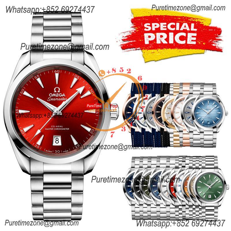 Special Prices Aqua Terra 150M A21J Automatic Mens Watch 41 Red Dial Stainless Steel Bracelet  CHS