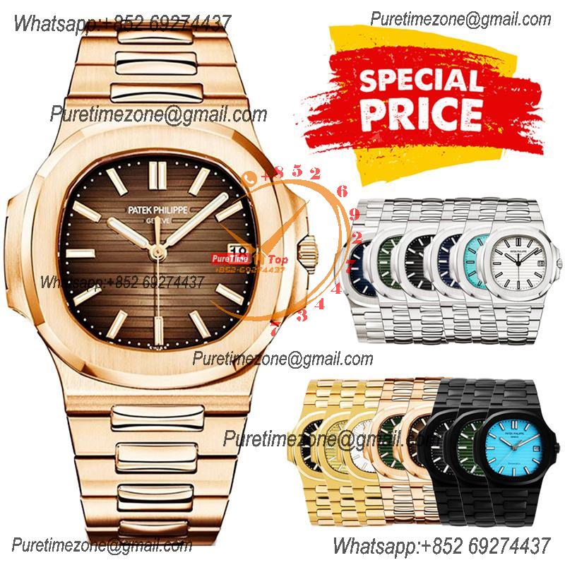 Special Prices Nautilus 5711 A21J Automatic Mens Watch 40 RG Brown Dial Stainless Steel Bracelet  CHS