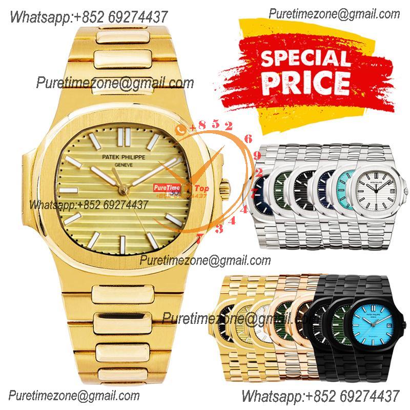 Special Prices Nautilus 5711 A21J Automatic Mens Watch 40 YG Gold Dial Stainless Steel Bracelet CHS