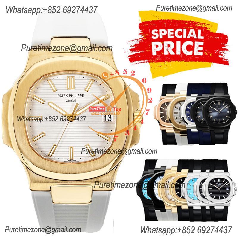 Special Prices Nautilus 5711 A21J Automatic Mens Watch 40 YG White Dial Rubber Strap CHS