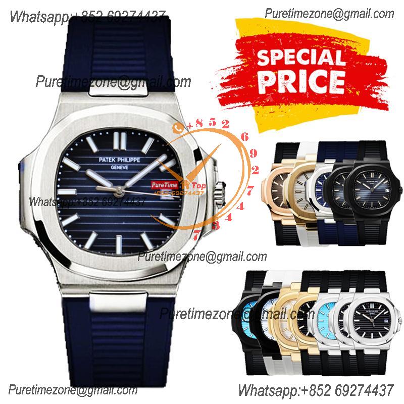 Special Prices Nautilus 5711 A21J Automatic Mens Watch 40 Steel Case D-Blue Dial Rubber Strap CHS