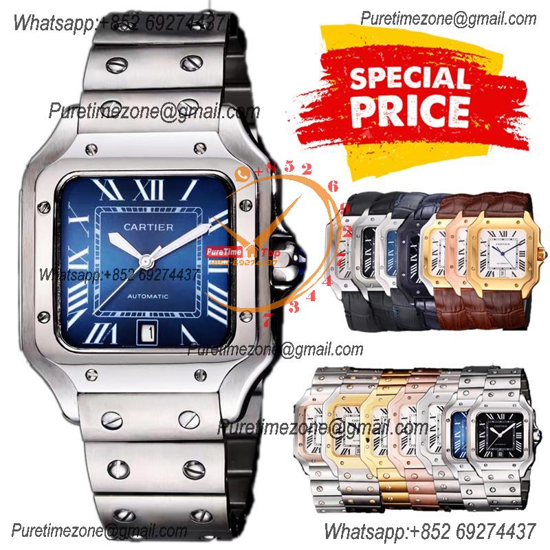 Special Prices Santos Lager Model 40mm A21j Automatic Mens Watch Blue Dial Stainless Steel Bracelet CHS