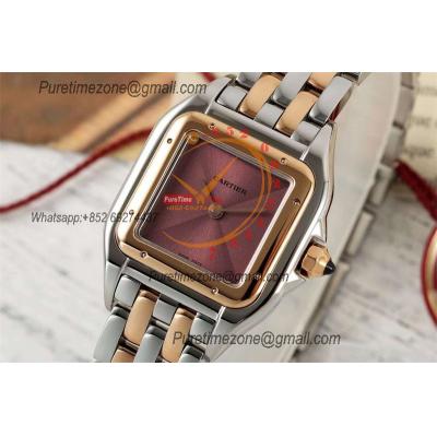 Panthère Small Model WJPN0035 Ronda Quartz Womens Watch Best Edition AF 22mm RG Brown Dial SS Bracelet Ladies