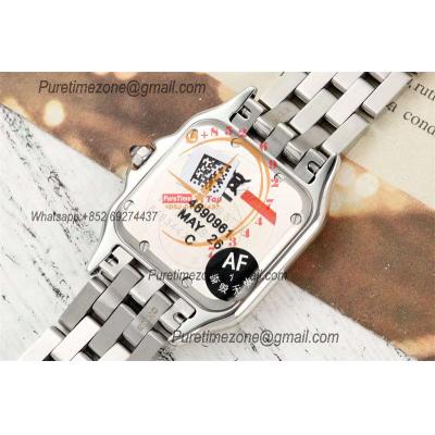 Panthère Medium Model WSPN0007 Ronda Quartz Womens Watch Best Edition AF 27mm MOP Dial SS Bracelet Ladies