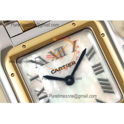 Panthère Medium Model W2PN0007 Ronda Quartz Womens Watch Best Edition AF YG 27mm MOP Dial SS Bracelet