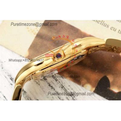 Panthère Medium Model WGPN0009 Ronda Quartz Womens Watch Best Edition AF YG 27mm MOP Dial SS Bracelet