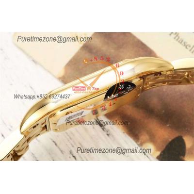 Panthère Medium Model WSPN0007 Ronda Quartz Womens Watch Best Edition AF YG 27mm Gold Dial SS Bracelet Ladies