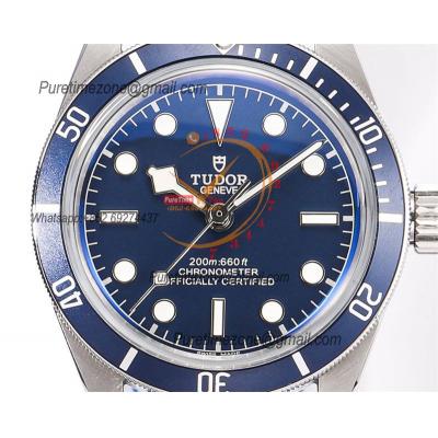 Black Bay 58 M79030B A2824 Automatic Mens Watch Best Edition VSAF 39mm Blue Dial Blue Leather Strap CHS