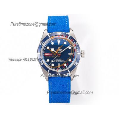 Black Bay 58 M79030B A2824 Automatic Mens Watch Best Edition VSAF 39mm Blue Dial Blue Leather Strap CHS