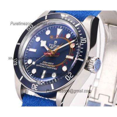 Black Bay 58 M79030B A2824 Automatic Mens Watch Best Edition VSAF 39mm Blue Dial Blue Leather Strap CHS