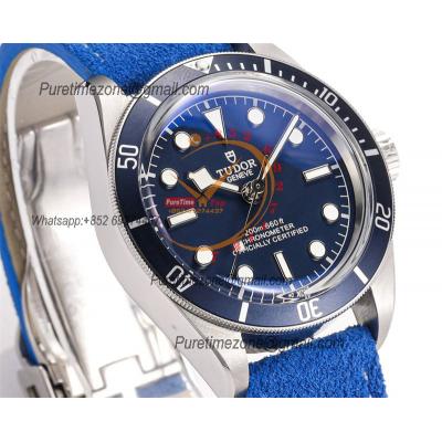 Black Bay 58 M79030B A2824 Automatic Mens Watch Best Edition VSAF 39mm Blue Dial Blue Leather Strap CHS