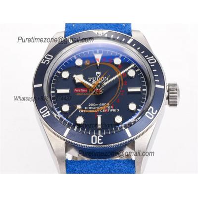 Black Bay 58 M79030B A2824 Automatic Mens Watch Best Edition VSAF 39mm Blue Dial Blue Leather Strap CHS