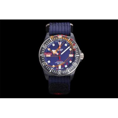 Pelagos FXD M25707KN M8N-24 Automatic Mens Watch Marine Nationale  Best Edition TWF 42mm Titanium Blue Dial Nylon CHS