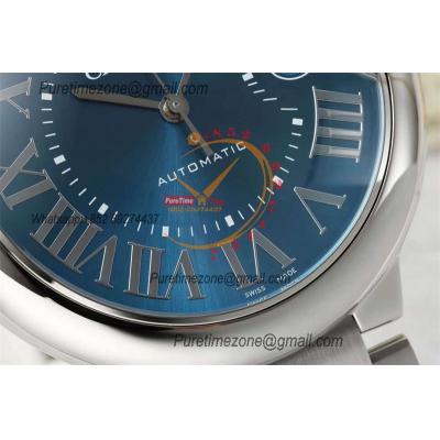 Ballon Bleu WSBB0061 42mm A2824 Automatic Mens Watch Best Edition AF Blue Roman Dial Stainless Steel Bracelet