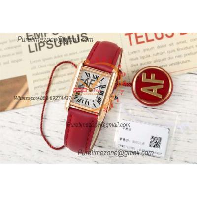 Tank Louis Small Model 22mm WGTA0061 Swiss Quartz Womens Watch Best Edition AF RG Red Dial Leather