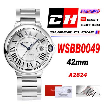 Ballon Bleu WSBB0049 42mm A2824 Automatic Mens Wat...