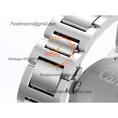 Ballon Bleu WSBB0049 42mm A2824 Automatic Mens Watch Best Edition CHF Silver Dial Stainless Steel Bracelet CHS