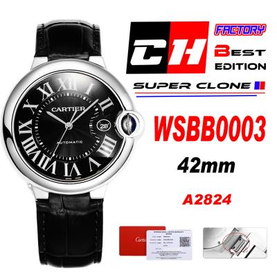 Ballon Bleu WSBB0003 42mm A2824 Automatic Mens Wat...