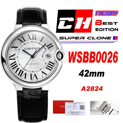 Ballon Bleu WSBB0027 42mm A2824 Automatic Mens Wat...