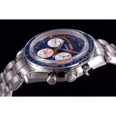 Speedmaster Speedy Tuesday Olympic Games 2020 Winding Chronograph Mens Watch Best Edition OMF Blue Dial SS Bracelet CHS