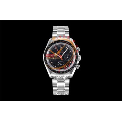 Speedmaster Speedy Tuesday 2 ‘Ultraman’Winding Chronograph Mens Watch Best Edition OMF Black Dial SS Bracelet CHS