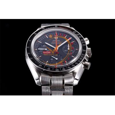 Speedmaster Speedy Tuesday 2 ‘Ultraman’Winding Chronograph Mens Watch Best Edition OMF Black Dial SS Bracelet CHS