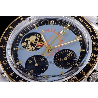 Speedmaster  Moonwatch Apollo 11 50th Anniversary Limited Manual Winding Chronograph Mens Watch Best Edition OMF Blue