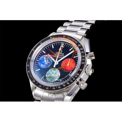 Speedmaster Moonwatch 3577.50.00 Manual Winding Chronograph Mens Watch Best Edition OMF Black Dial SS Bracelet CHS