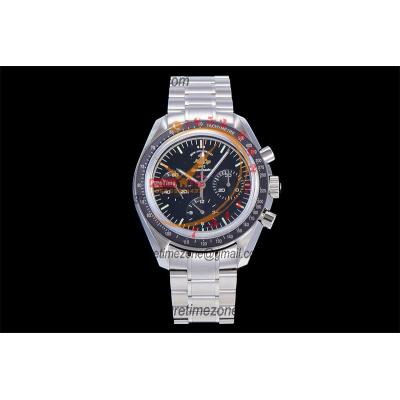 Speedmaster 50th Anniversary Limited Edition Manual Winding Chronograph Mens Watch Best Edition OMF Black Dial SS CHS