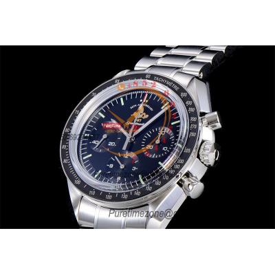 Speedmaster 50th Anniversary Limited Edition Manual Winding Chronograph Mens Watch Best Edition OMF Black Dial SS CHS