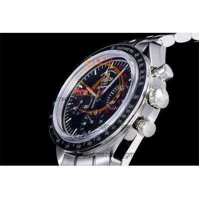 Speedmaster 50th Anniversary Limited Edition Manual Winding Chronograph Mens Watch Best Edition OMF Black Dial SS CHS