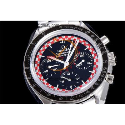 Speedmaster Tintin Professional Moonwatch  Manual Winding Chronograph Mens Watch Best Edition OMF Black Dial SS CHS