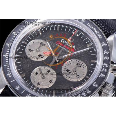 Speedmaster Professional Moonwatch  Manual Winding Chronograph Mens Watch Best Edition OMF Black Dial Nylon