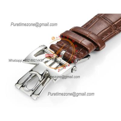 Quai De L'ile 4500S A5100 Automatic Mens Watch Best Edition GRF White Dial Brown Leather Strap CHS